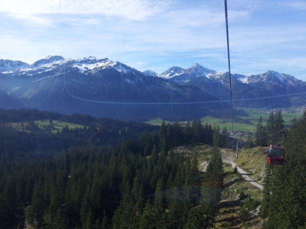 Blick in die Allgäuer Alpen ins Tannheimer Tal