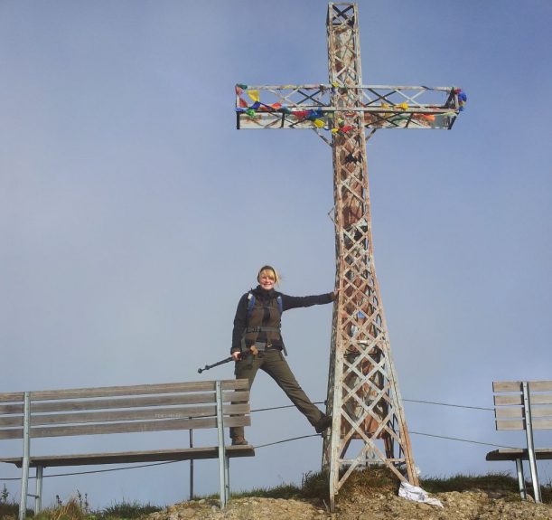 Gipfelkreuz Hochgrat - erstes Ziel Wanderweg