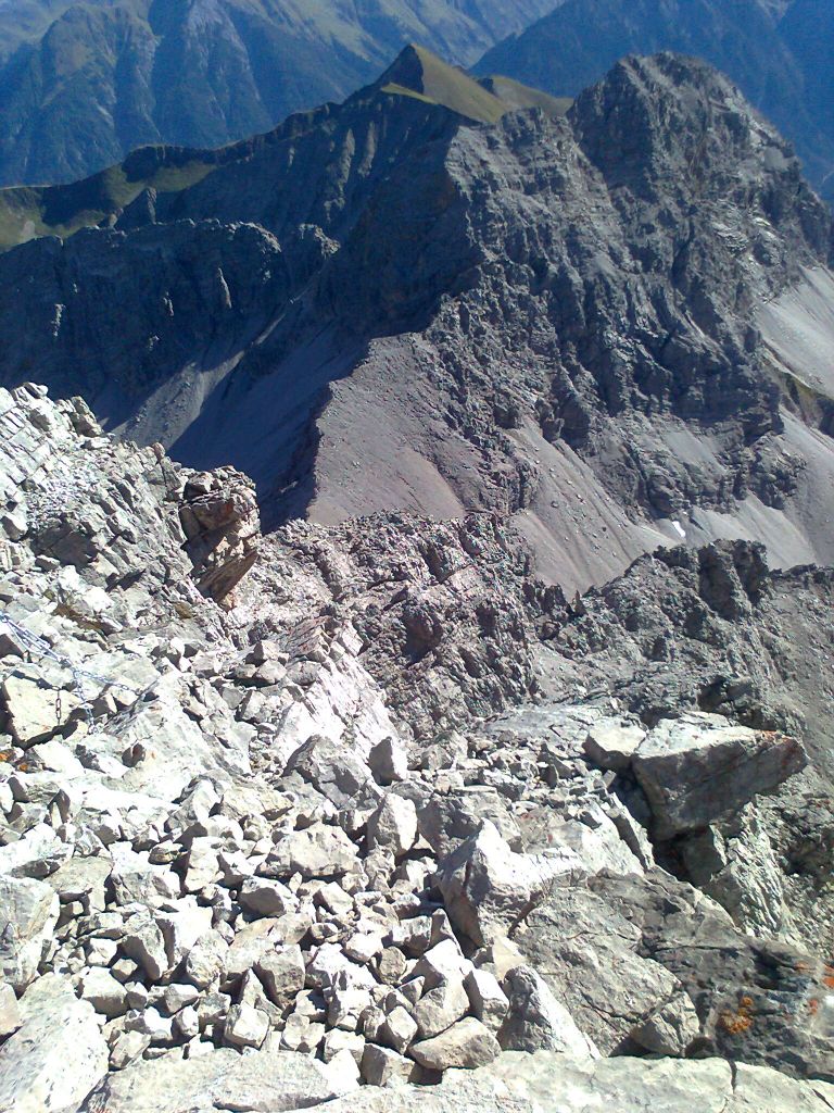 Abstieg in den Allgäuer Alpen