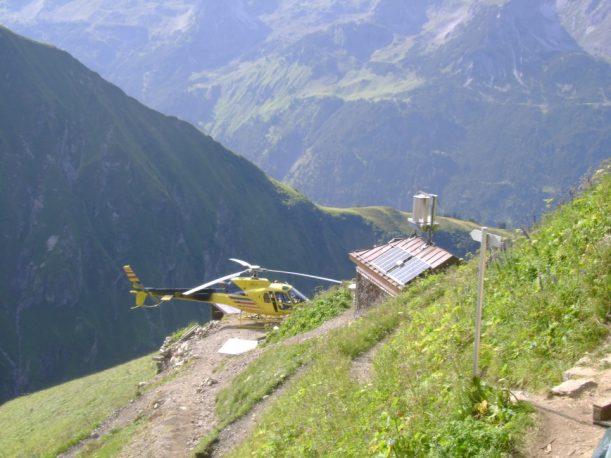 Hubschrauber beim Waltenberger Haus