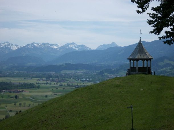 Logenplatz bei Rettenberg - heutiges Ziel der Wanderung