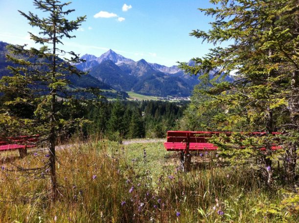 Blick ins Tannheimer Tal Ramona Barbist Hotel Lumbergerhof