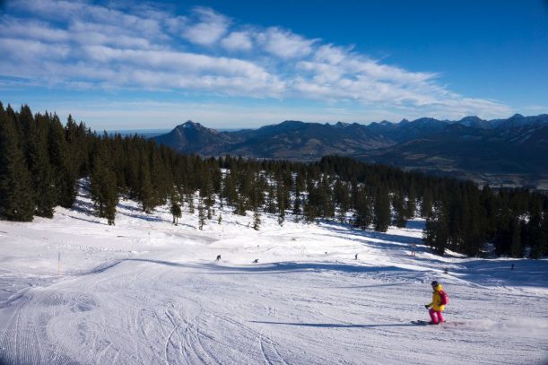 Blaue Piste  in Bolsterlang vom Gipfel