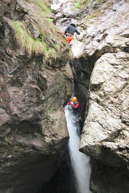 canyoning allgäuer alpen starzlachklamm