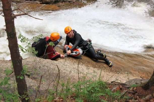 Abseilen canyoning allgäuer alpen starzlachklamm