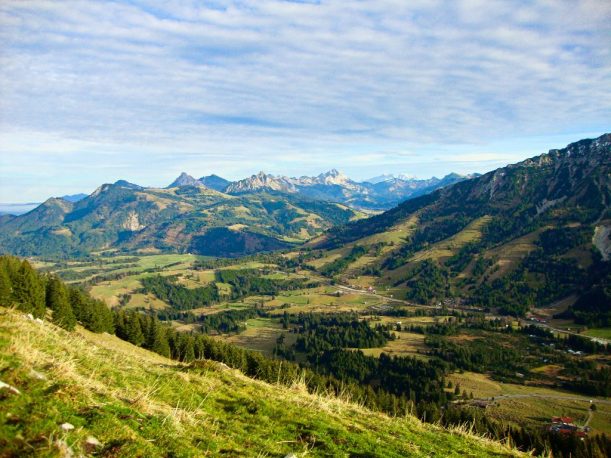 Ausblick vom Ornach in Richtung Pfronten