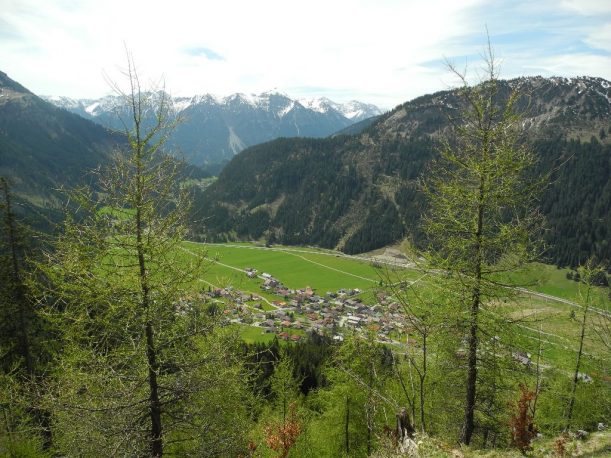 Blick auf Nesselwängle im Tannheimer Tal