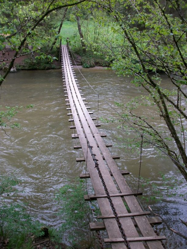 Hängebrücke bei Geigers im Allgäu