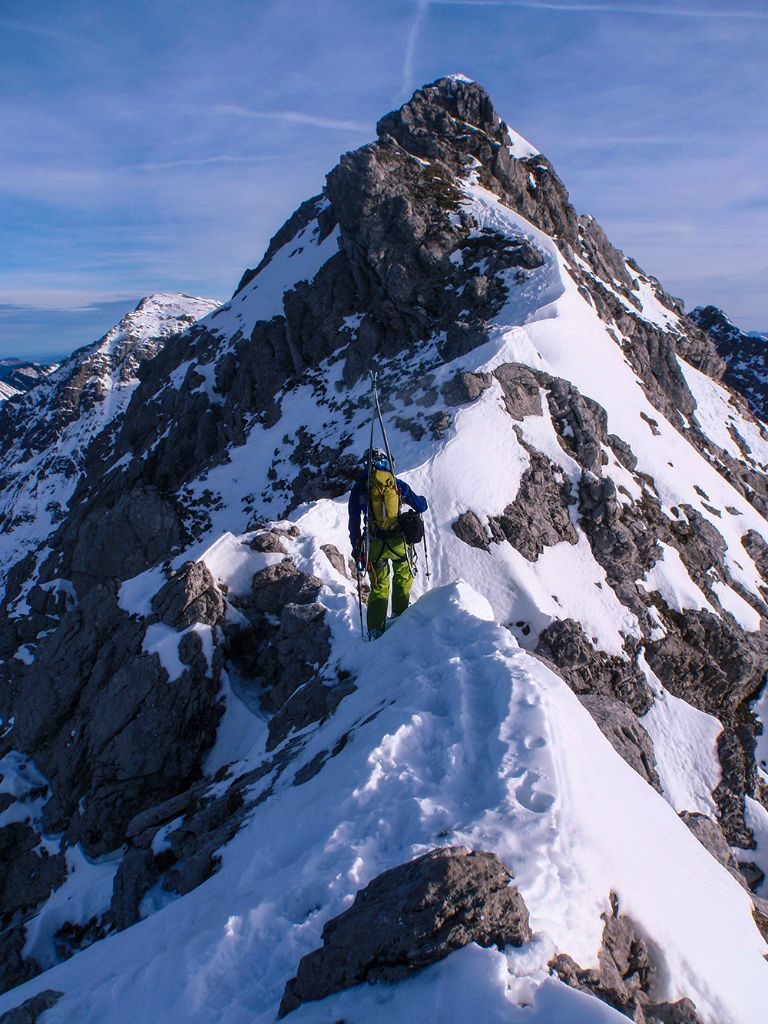 Hindelanger Klettersteig im Winter