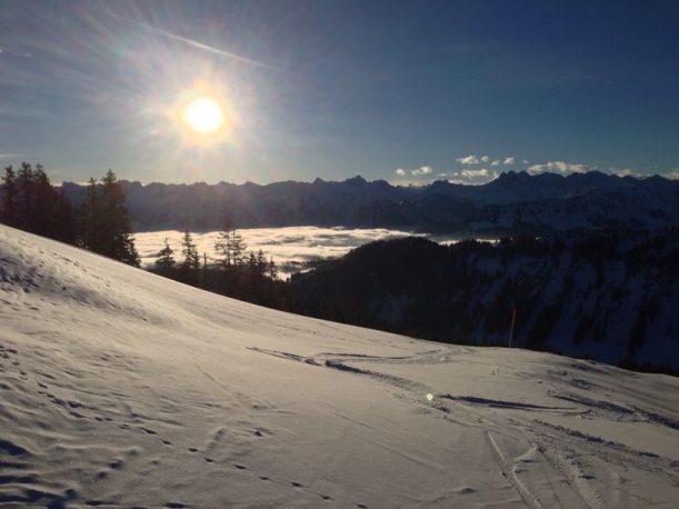 Wunderschöner Ausblick auf die Allgäuer Alpen