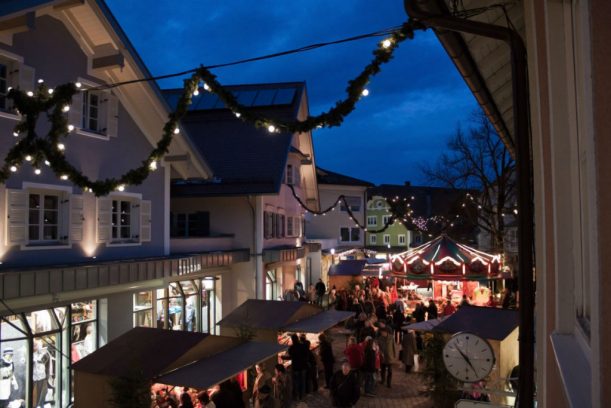 Marktoberdorfer Weihnachtmarkt in der guten Stube der Stadt. (Foto: Archiv Tourismusbüro)