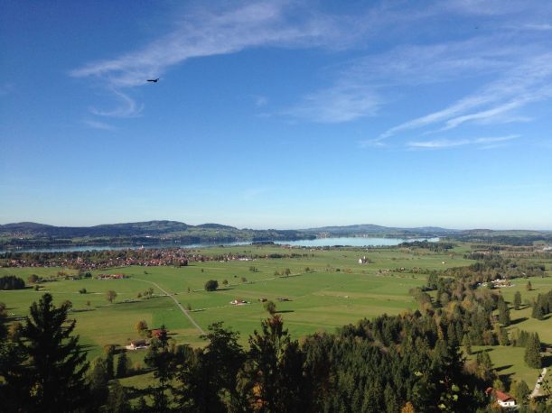 Landschaft rund um das Schloss Neuschwanstein