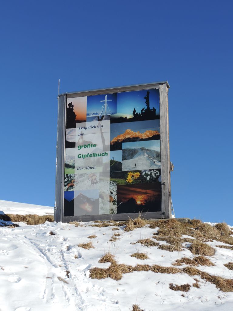 Größte Gipfelbuch der Alpen
