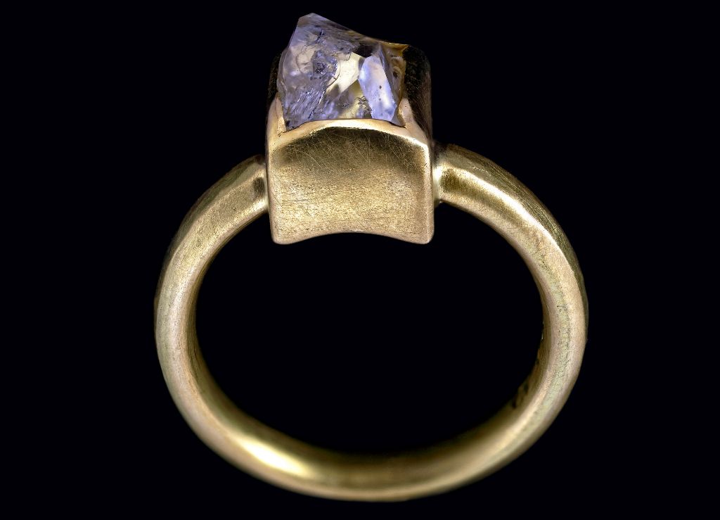 Goldring mit Allgäuer Diamant