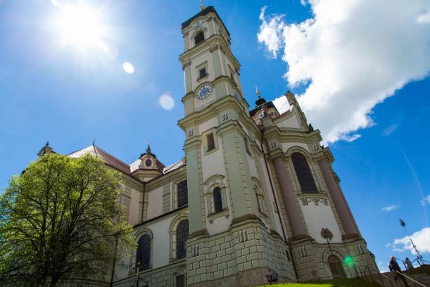 Die Basilika von Ottobeuren an der Radrunde Allgäu