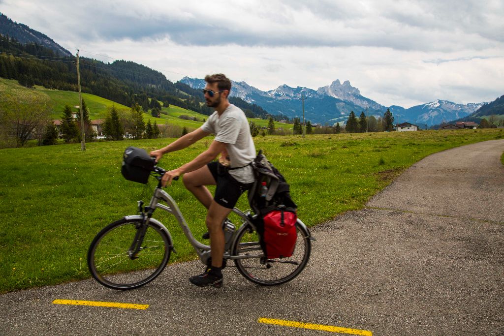 Blick auf die Berge im Tannheimer Tal - Radrunde Allgäu