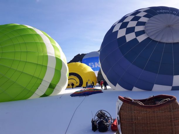 Ballone am Startplatz
