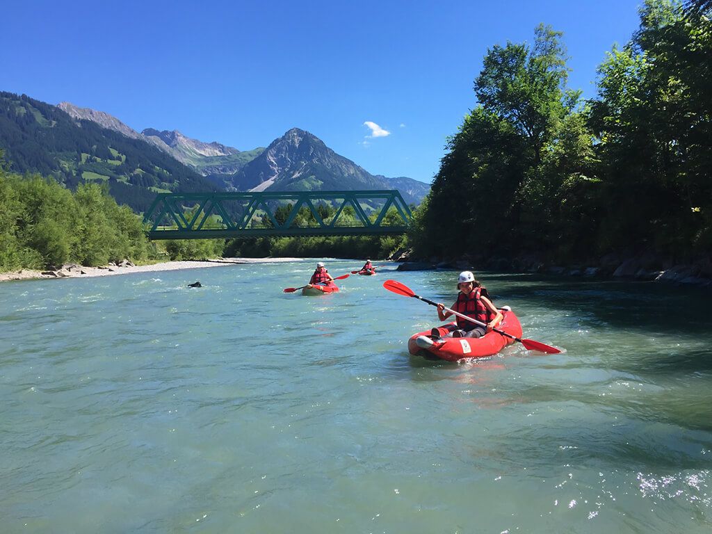 Canyoning Team Allgäu - Bootfahren von der Breitachklamm über den Illerursprung bis nach Kempten