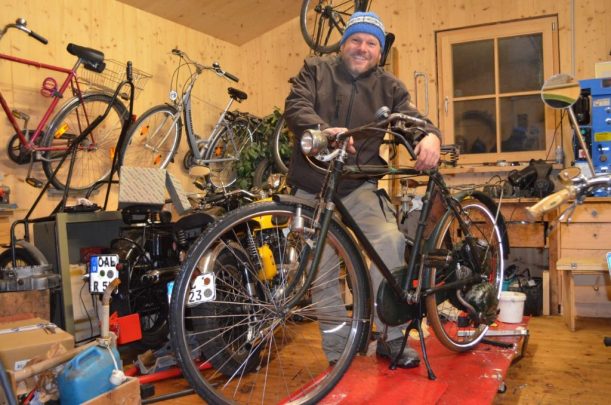 Erich und sein "neues" Fahrrad