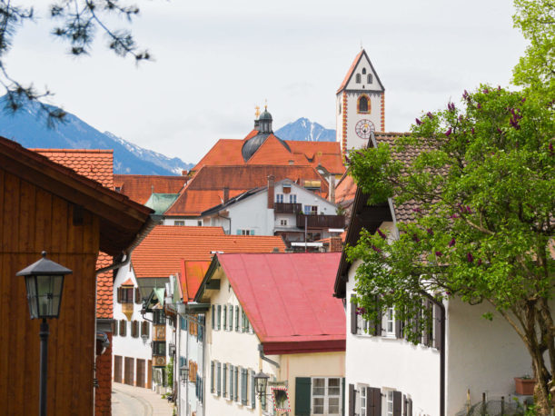 Füssen im Allgäu Schlossparkradrunde radfahren