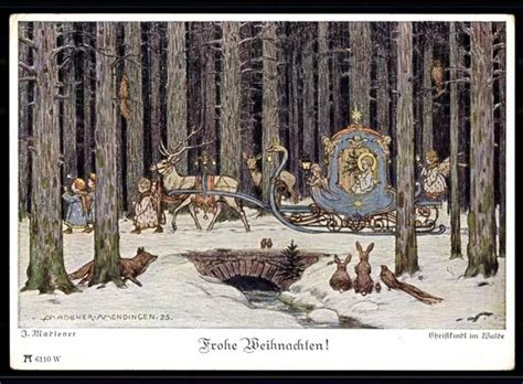 Kutsche im Winterwald, Josef Madlener