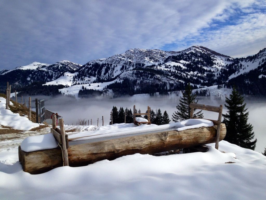 Blick auf die Nagelfluhkette