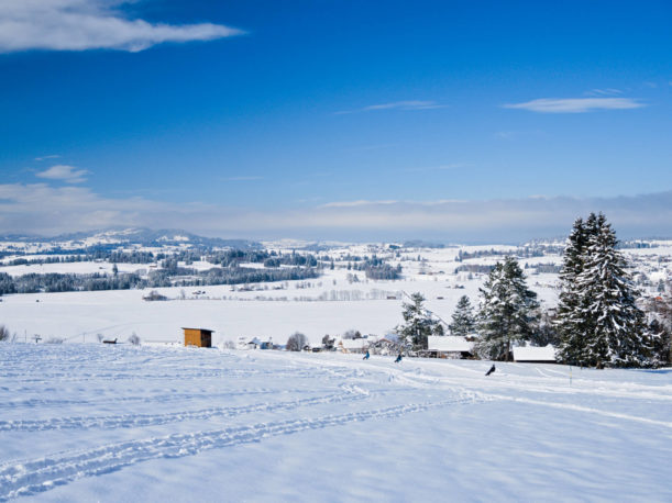 Schneeschuhwanderung für Anfänger Buchenbergalm Halblech Allgäu